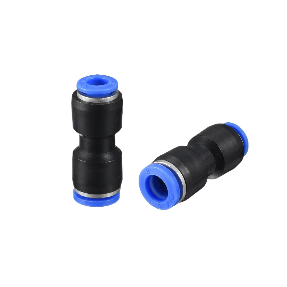 Push to Connect Fittings Tube Connect 5/16" -15/64" Straight OD Push Fit Fittings Tube Fittings Push Lock Blue 2pcs