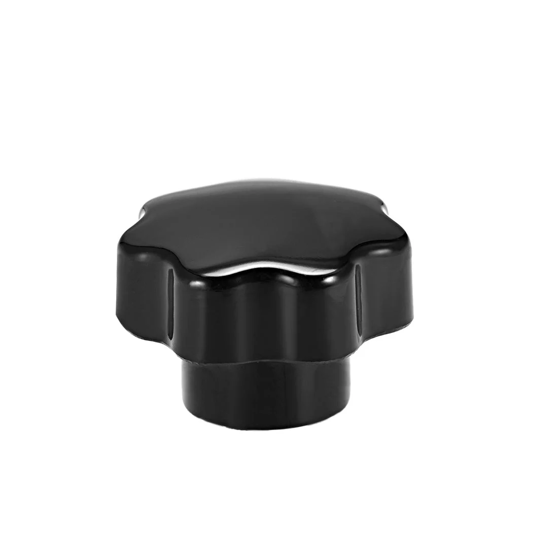 Star Knob Grip Handle M12 Diameter Brass Insert Female Thread Black