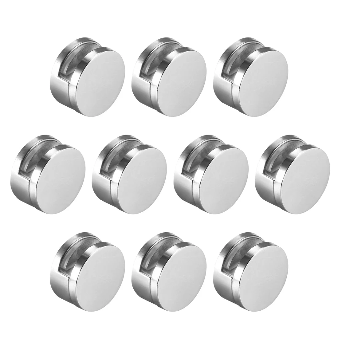 Mirror Clips Zinc Alloy Glass Holder Round Shape for 5mm Thick Mirror 10pcs
