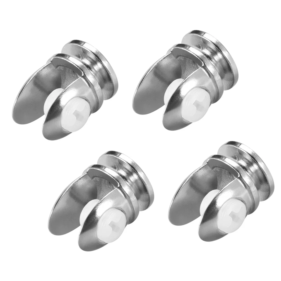 Glass Shelf Support, Zinc Alloy Clip Holder for 5-8mm Thickness 4pcs