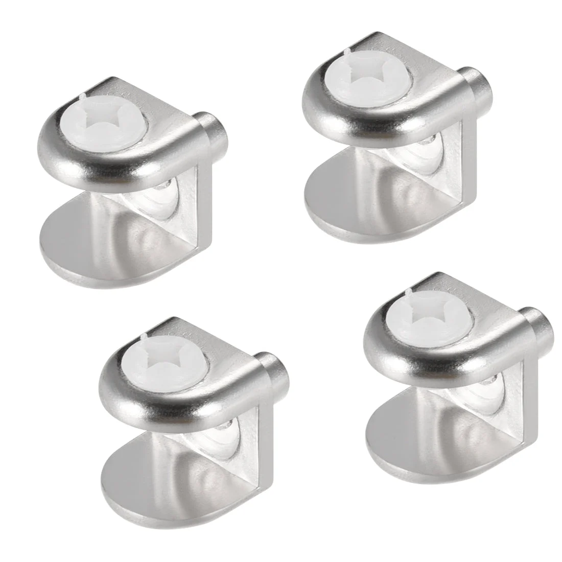 Glass Shelf Brackets, Zinc Alloy Glass Clamp Shaft Mount for 5mm-8mm Thick, 4pcs