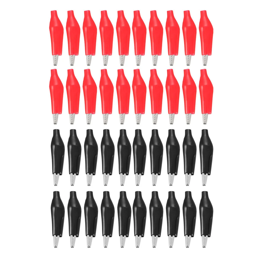 Alligator Clips Clamps , Crocodile Alligator Jumper Electric Test Clips Helper with Protective Insulation Cover , 40pcs