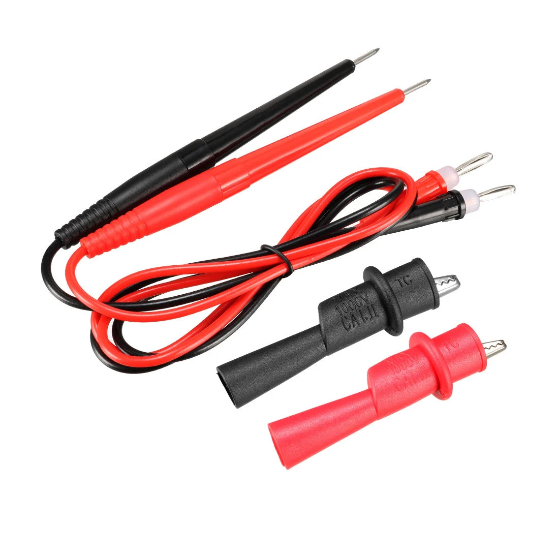 Test Leads Banana Plug with Needle Probe and Alligator Clips, 10A , 4-in-1 Set