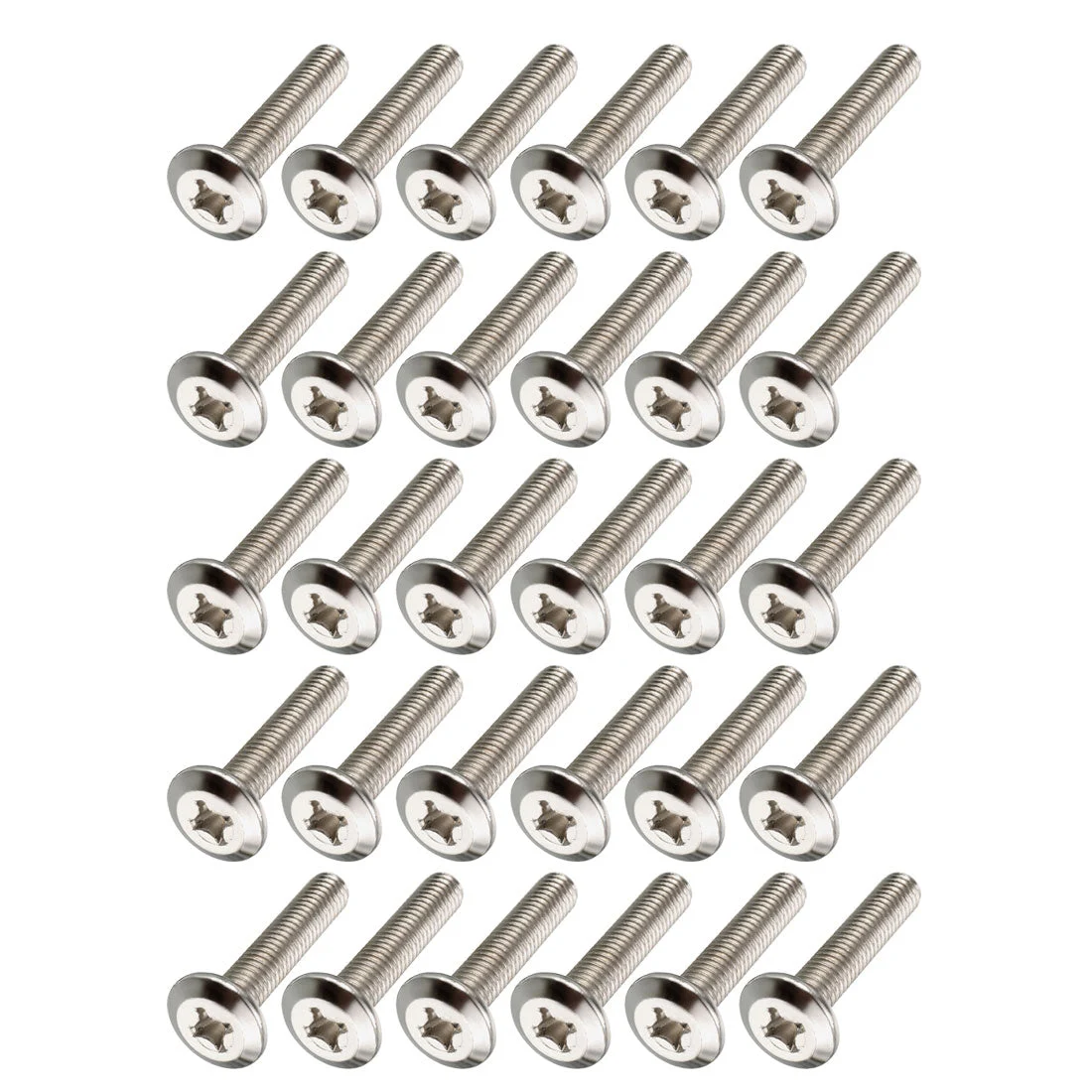 M6x35mm Phillips Head Screws Furniture Bolts Fastener Carbon Steel 30pcs