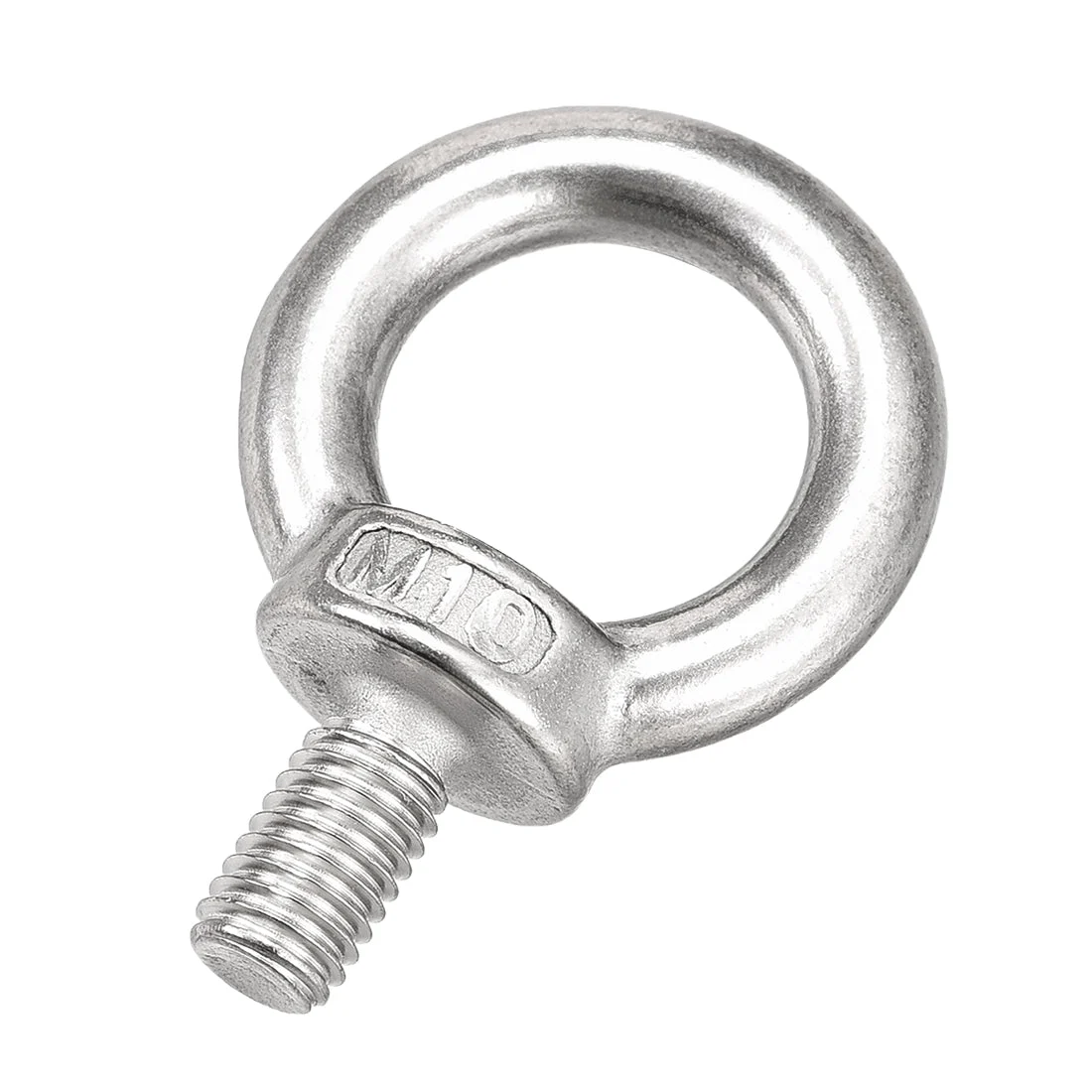 Lifting Eye Bolt M10 x 17.8mm Male Thread 304 Stainless Steel for Hanging, Pack of 2