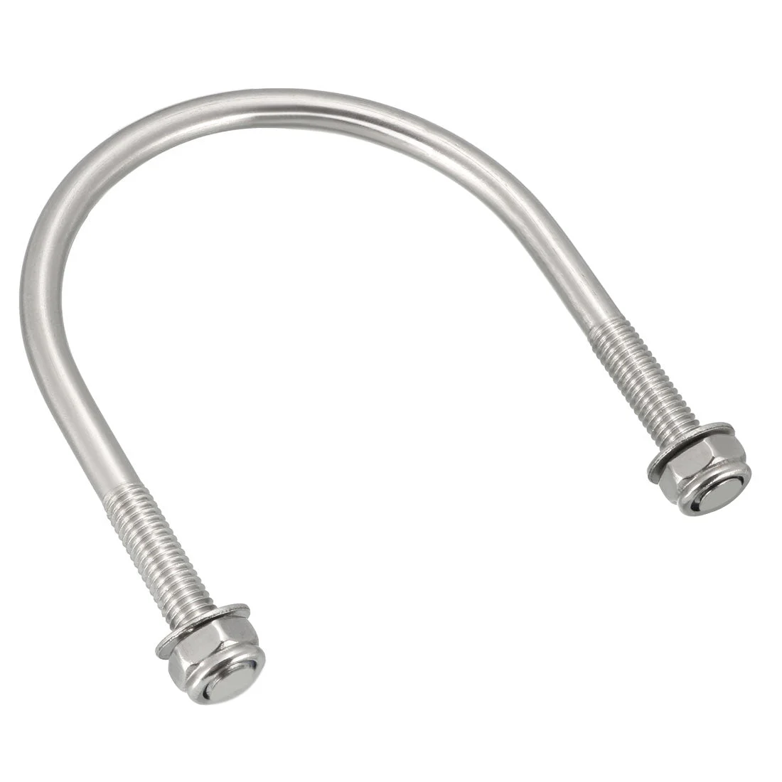 U-Bolts M6 D x 60mm W x 80mm L 304 Stainless Steel with Nuts Washers 10Pcs