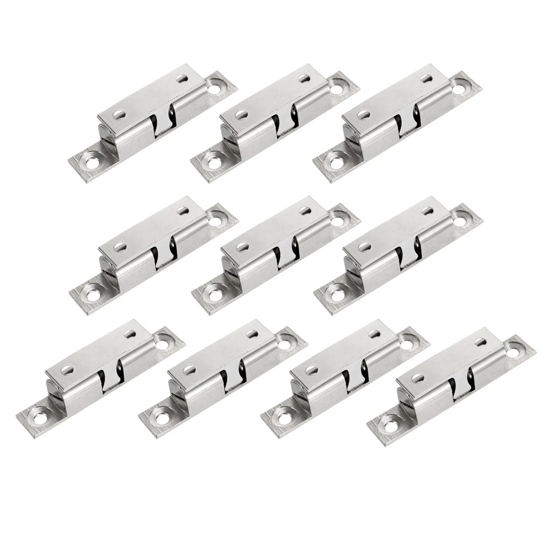 10pack Cabinet Door Closet Brass Double Ball Catch Tension Latch 60mm Length