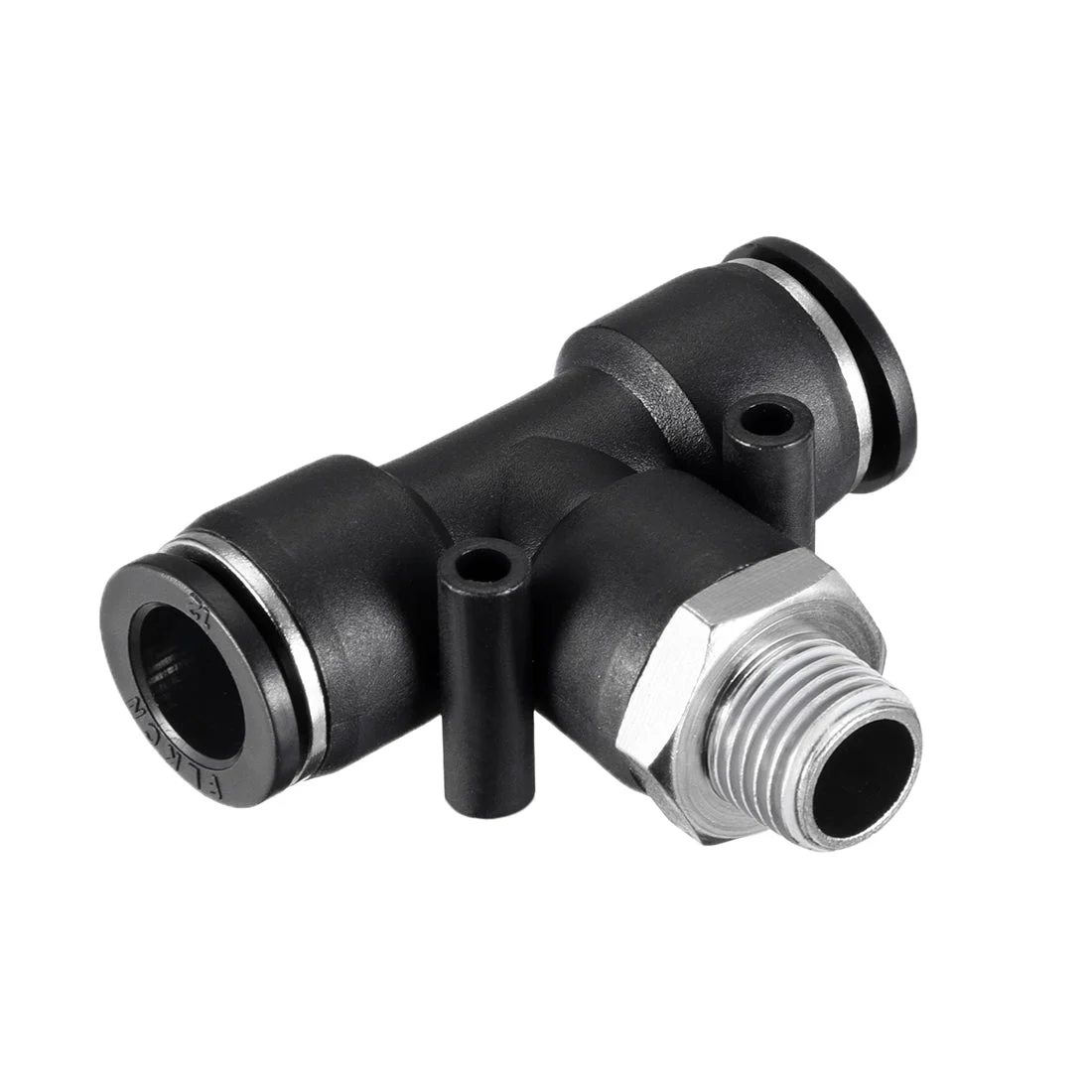 Push To Connect Fittings T Type Thread Tee Tube Connect 15/32" OD x 1/4" G Male Thread Push Fit Fittings Tube Fittings Push Lock