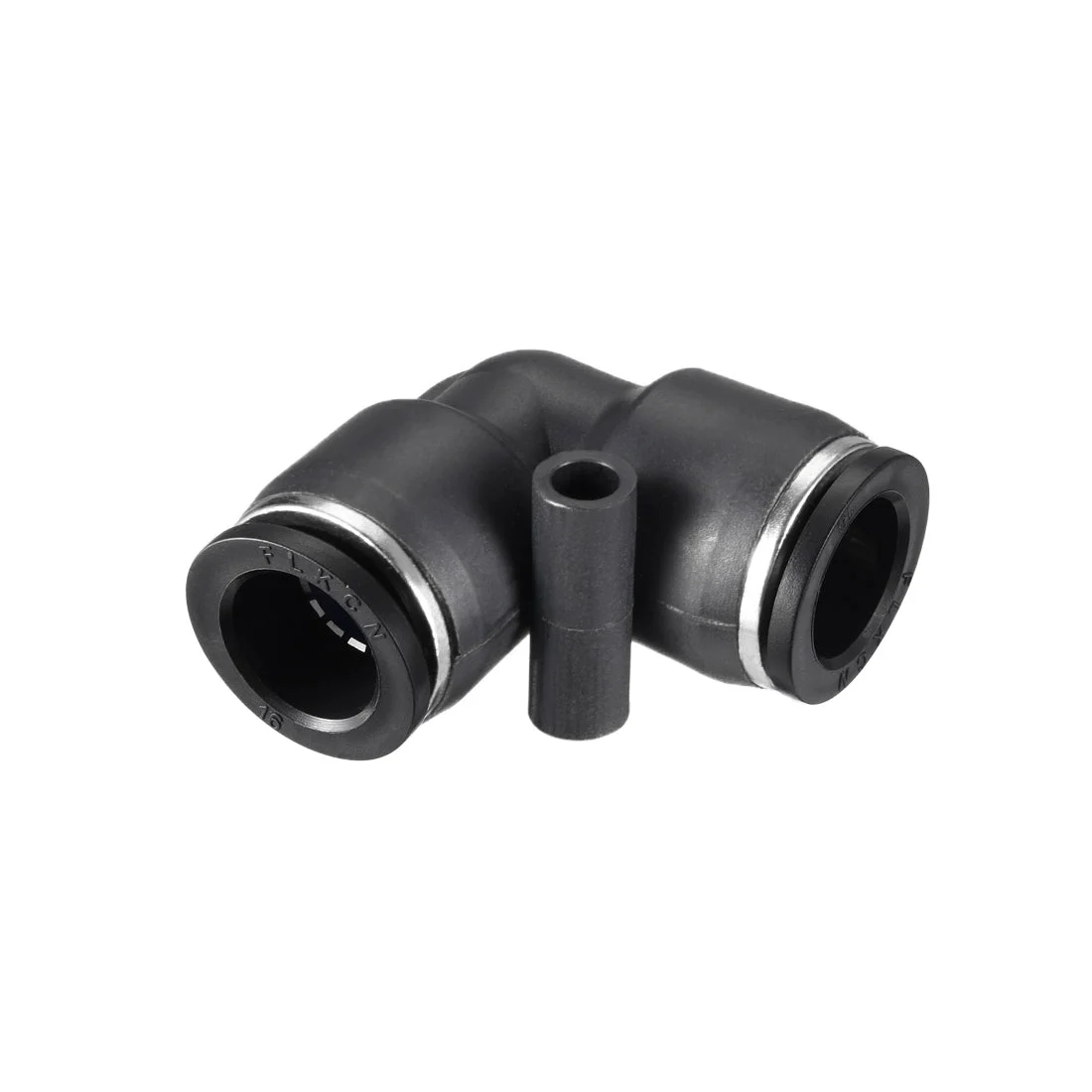 Plastic Elbow Push to Connect Tube Fitting 16mm Tube OD Black