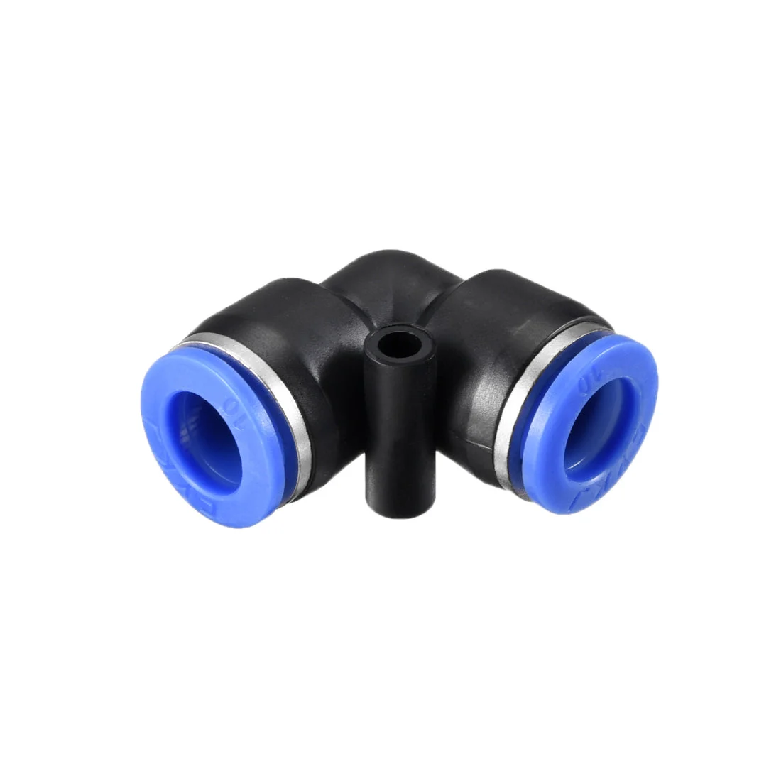 Plastic Elbow Push to Connect Tube Fitting 10mm Tube OD Blue 5pcs