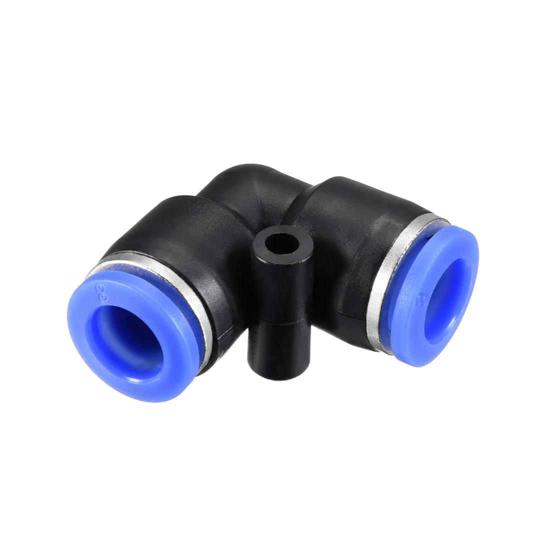 Plastic Elbow Push to Connect Tube Fitting 8mm Tube OD Blue 10pcs