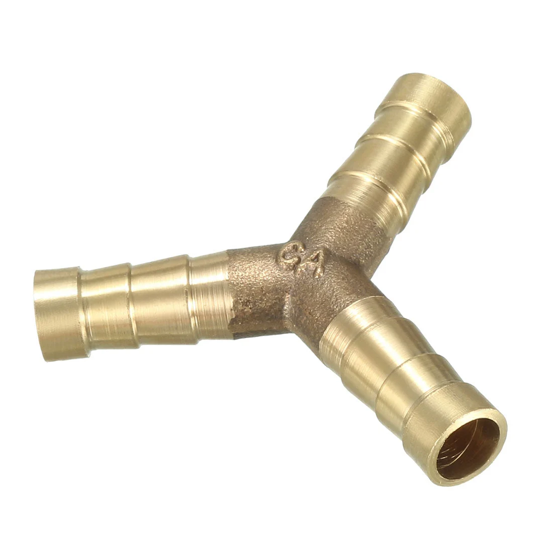 8mm Brass Barb Hose Fitting Tee Y-Shaped 3 Way Connector Adapter Joiner