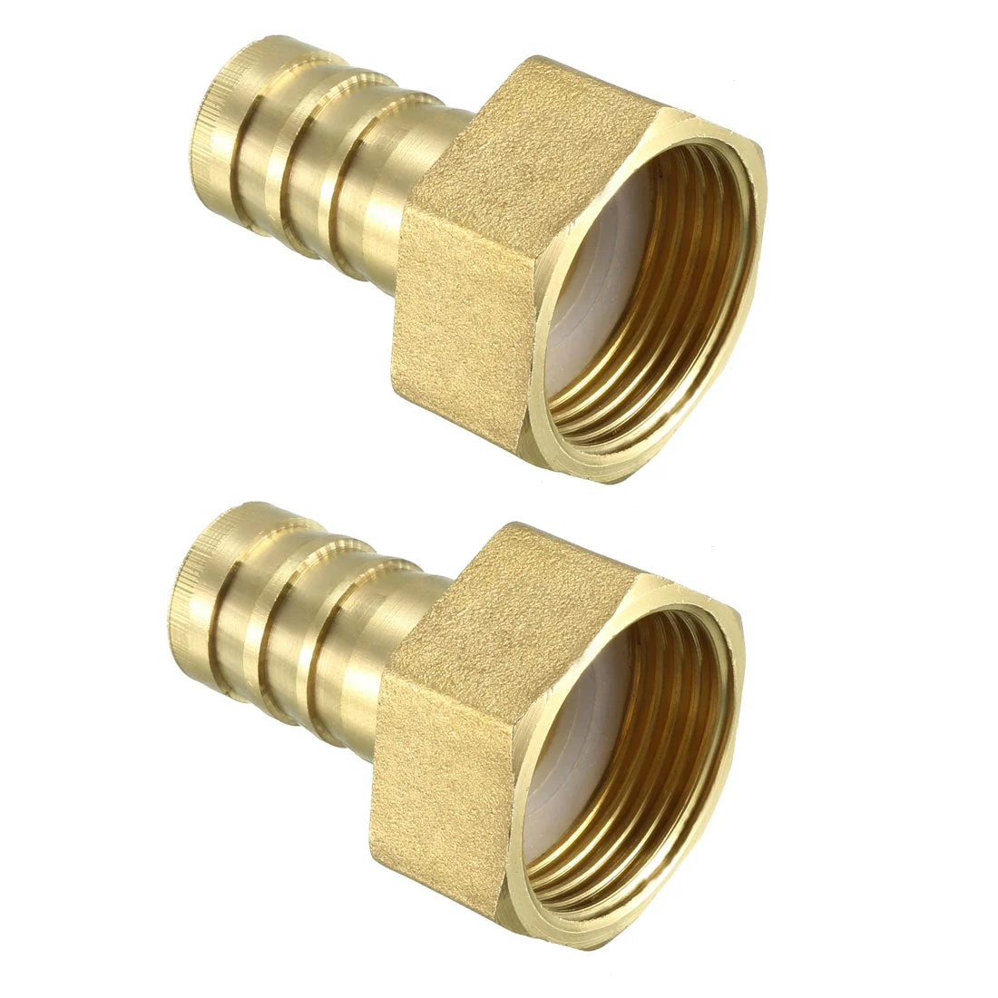 Brass Barb Hose Fitting Connector Adapter 16mm Barbed x 3/4 PT Female Pipe 2pcs