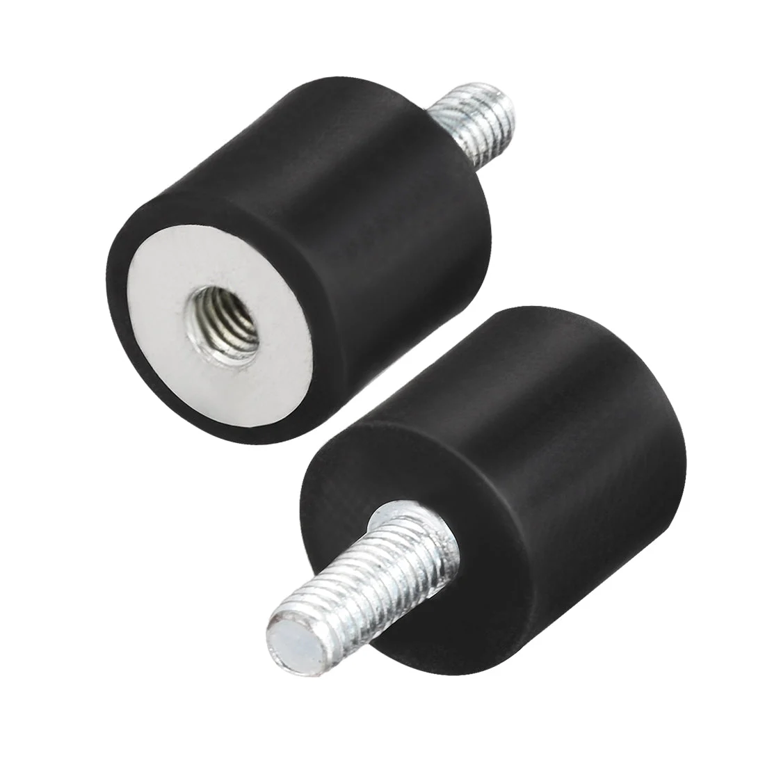 M4 Male Female Shock Absorber Anti Vibration Isolators 13mm x 13mm Black 4pack