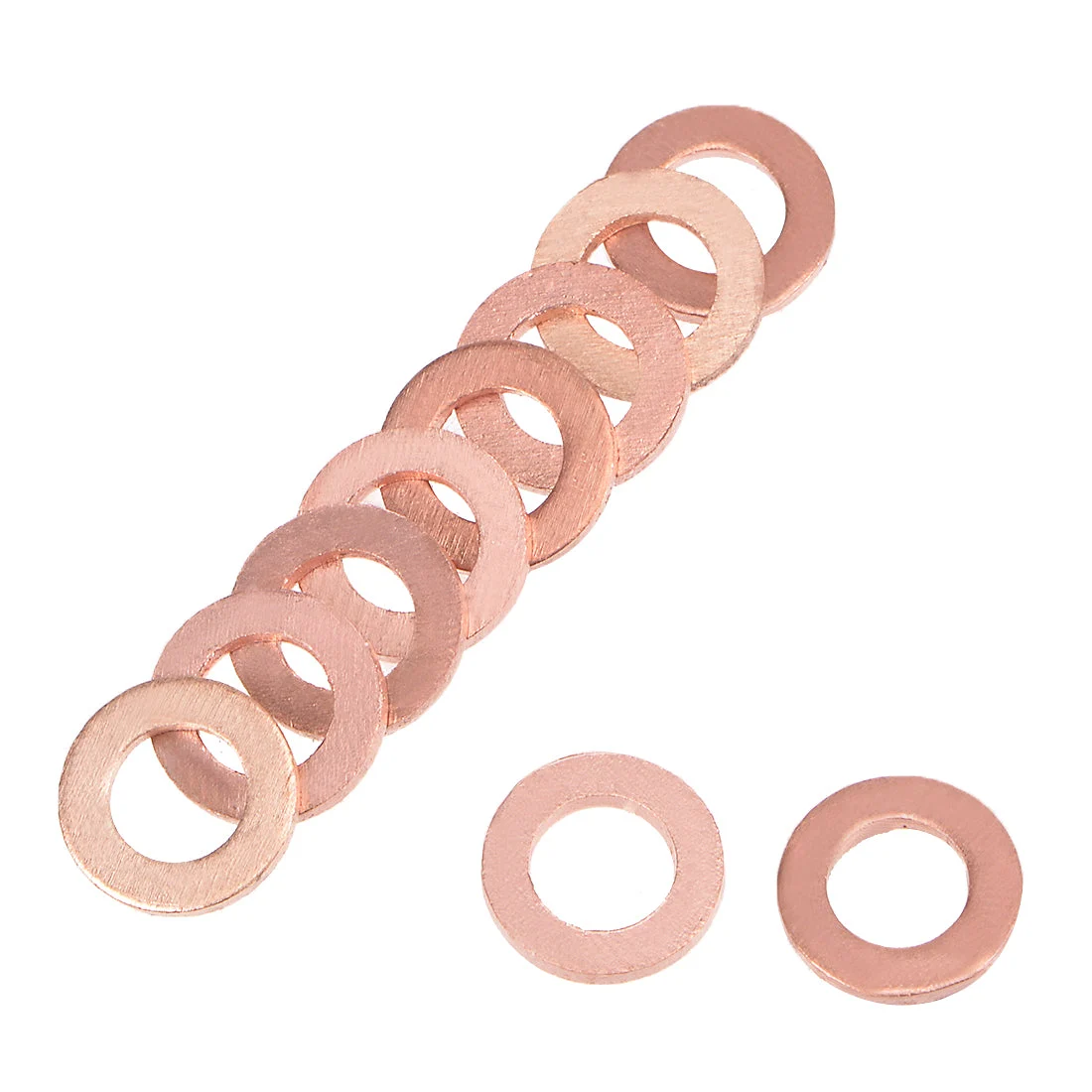 100Pcs 5mm x 9mm x 1mm Copper Flat Washer for Screw Bolt