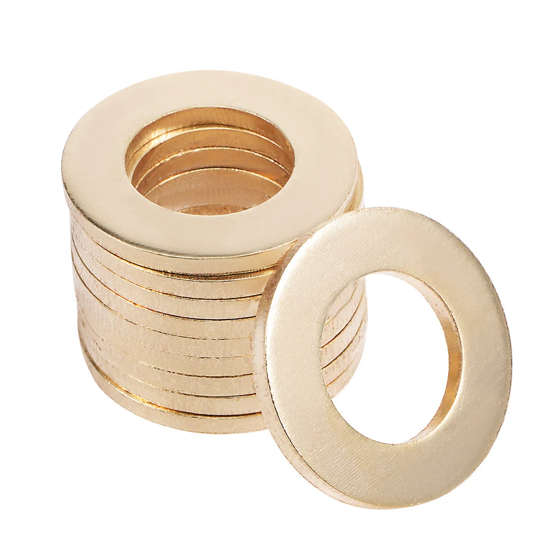 10Pcs 20.5mm x 36mm x 3mm Copper Flat Washer for Screw Bolt