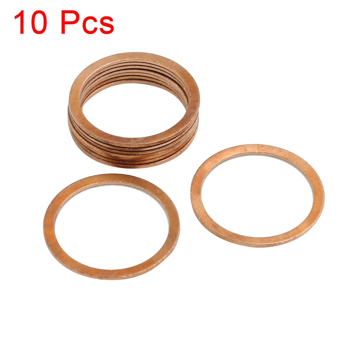 10pcs 26mm Inner Dia Copper Washers Flat Sealing Gaskets Ring for Car