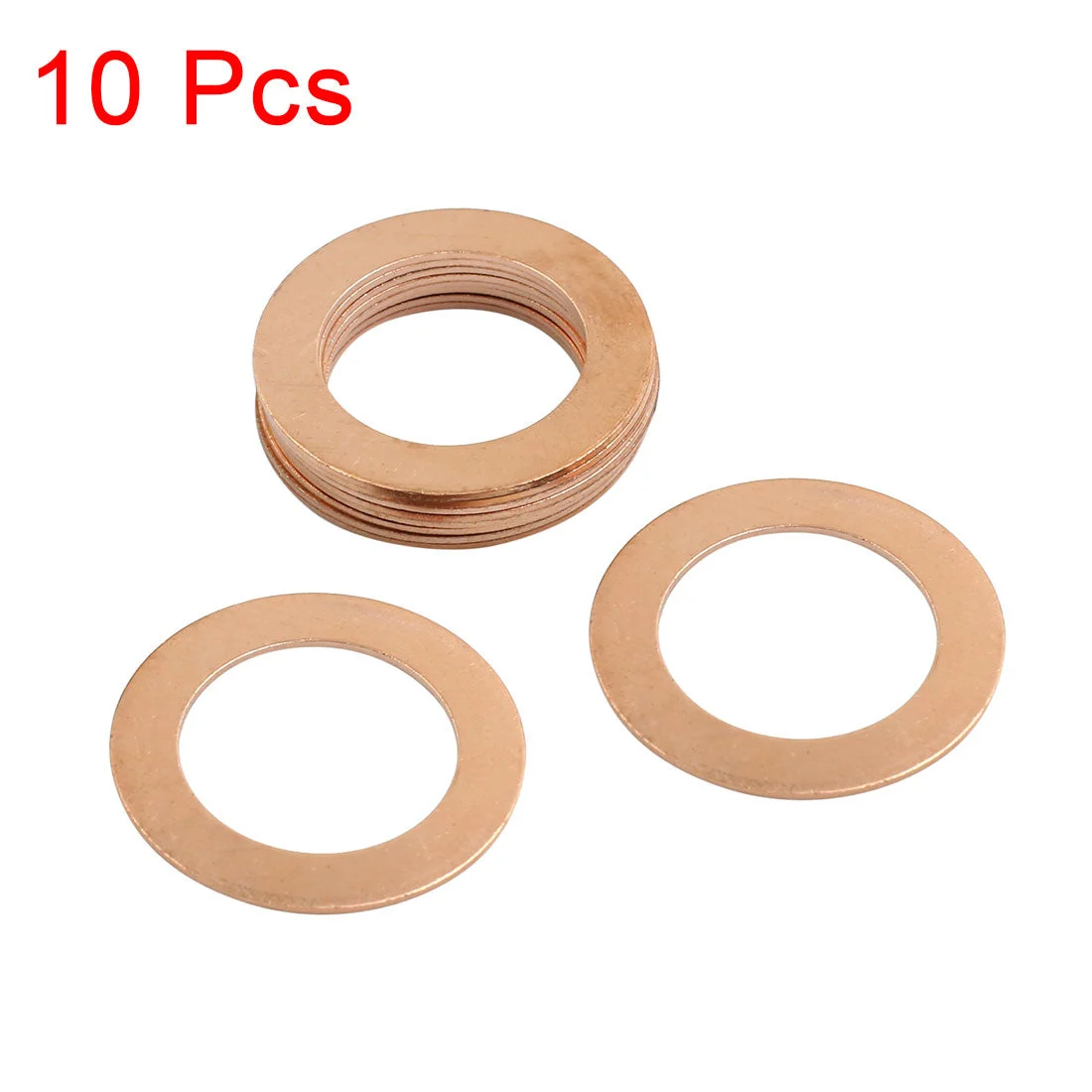 10pcs 26mm Inner Diameter Copper Washers Flat Sealing Gaskets Ring