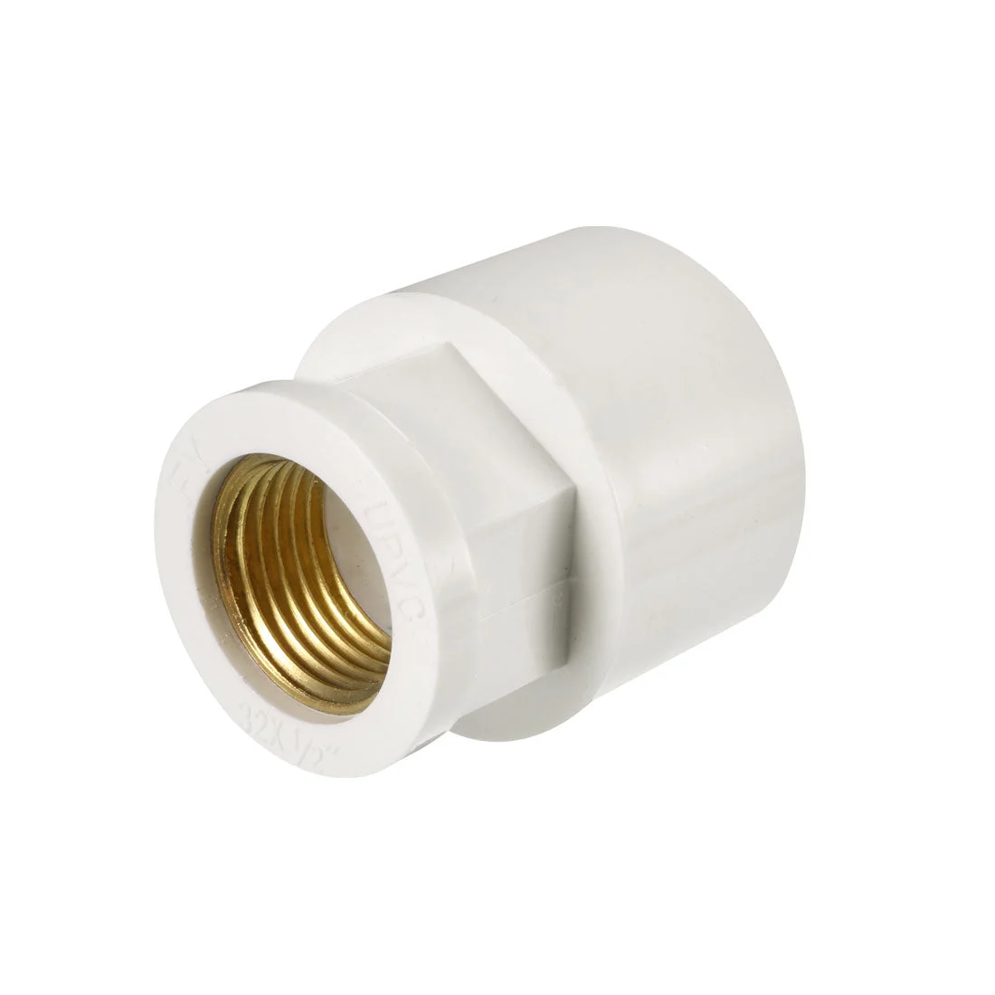 32mm Slip x 1/2 PT Female Brass Thread PVC Pipe Fitting Adapter