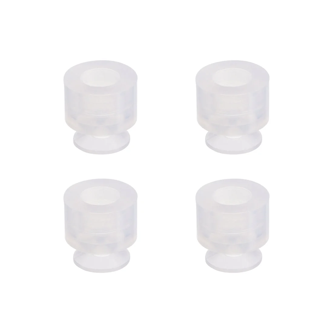 Clear Soft Silicone Miniature Vacuum Suction Cup 8mmx5mm Bellow Suction Cup,4pcs