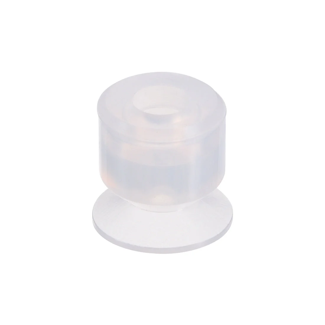 Clear White Soft Silicone Waterproof Miniature Vacuum Suction Cup 10mmx5mm Bellows Suction Cup
