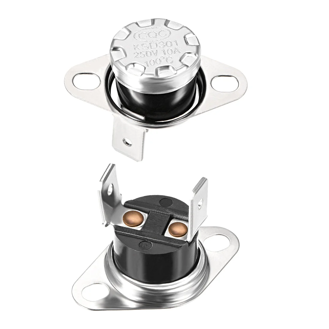 Temperature Control Switch , Thermostat , 100°C 10A Normally Closed NC 2pcs