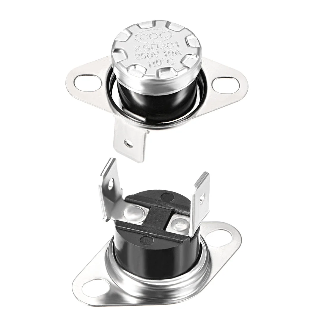 Temperature Control Switch , Thermostat , 110°C 10A Normally Closed NC 2pcs
