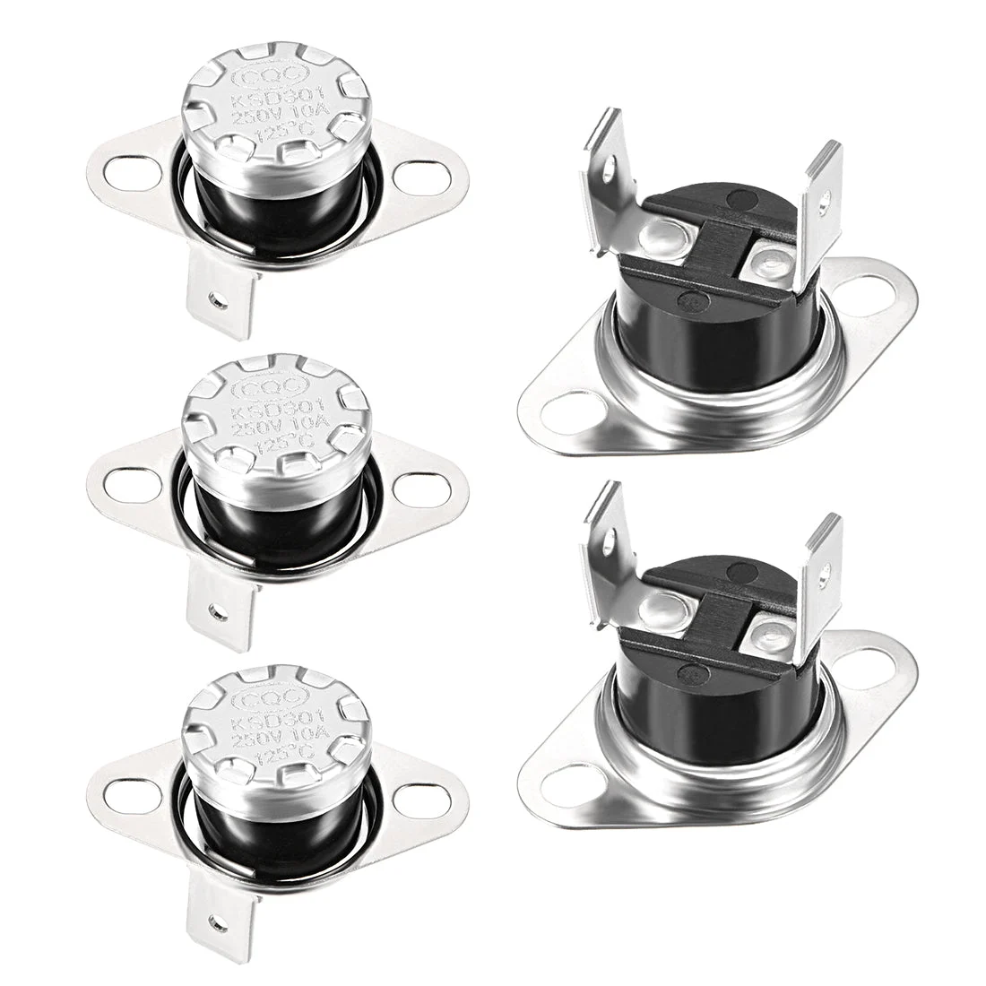 Temperature Control Switch Thermostat 125°C 10A N.C Normally Closed 5pcs
