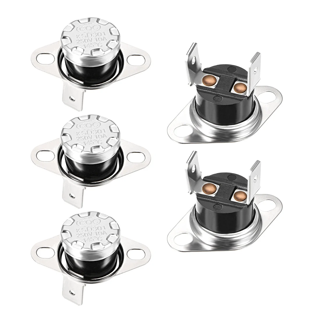 Temperature Control Switch , Thermostat , 145°C 10A Normally Closed NC 5pcs
