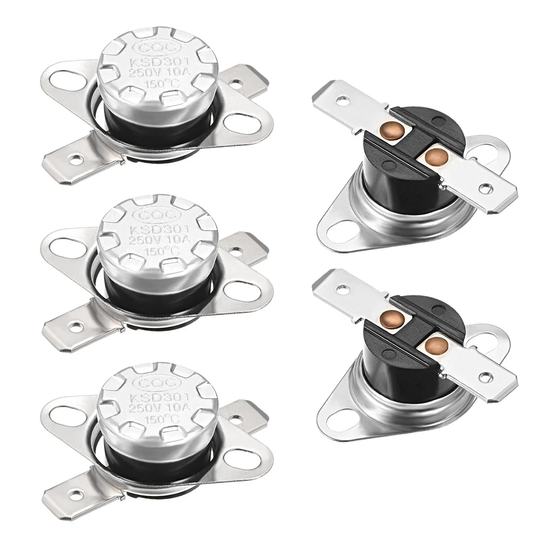 Temperature Control Switch Thermostat 150°C 10A N.C Normally Closed 5pcs