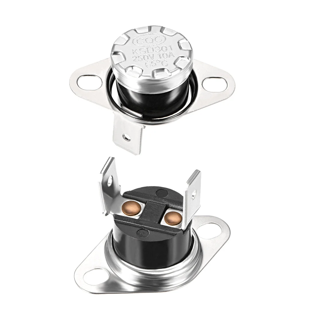 Temperature Control Switch , Thermostat , KSD301 65°C , 10A , Normally Open N.O 2pcs