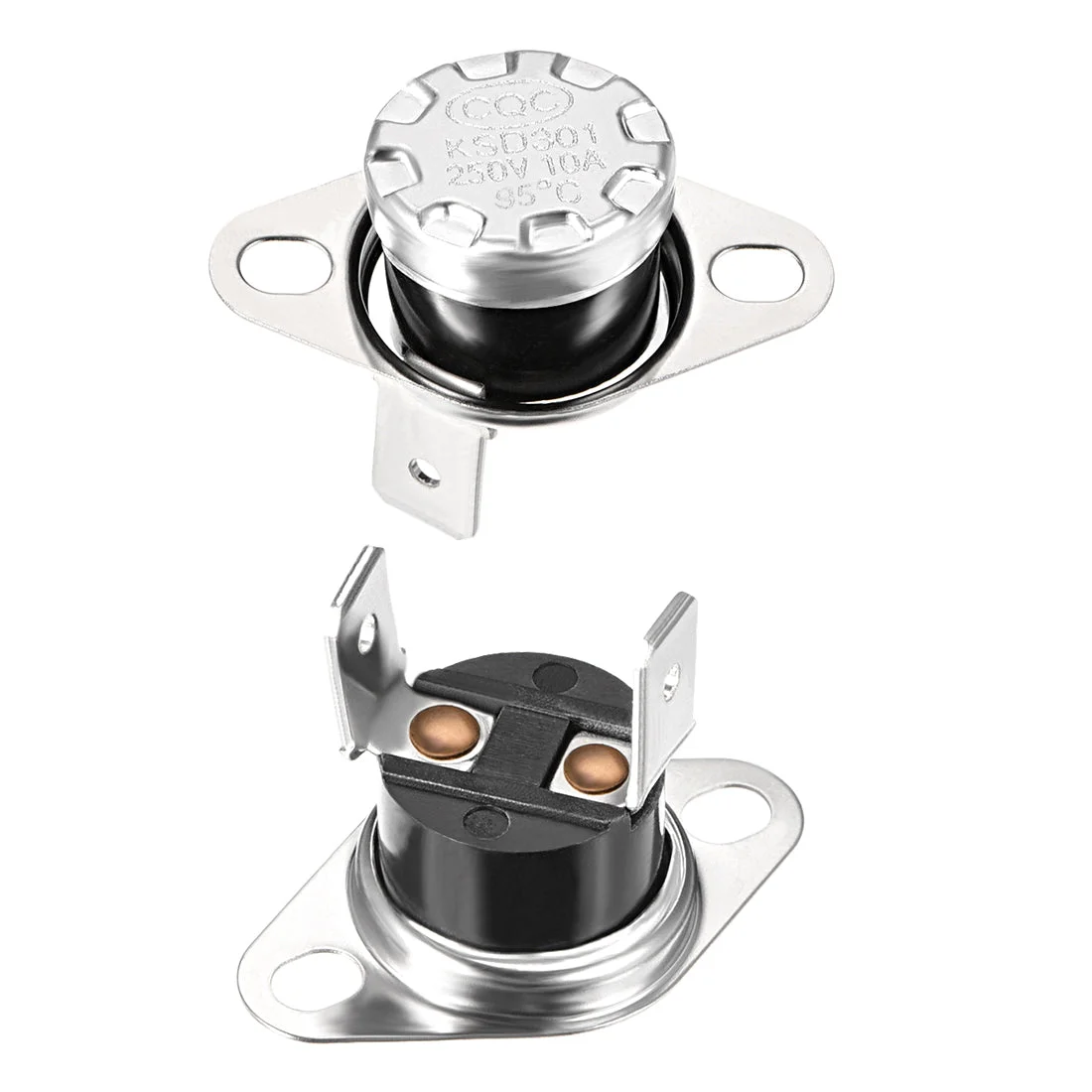 Temperature Control Switch , Thermostat , KSD301 95°C , 10A , Normally Open N.O 2pcs