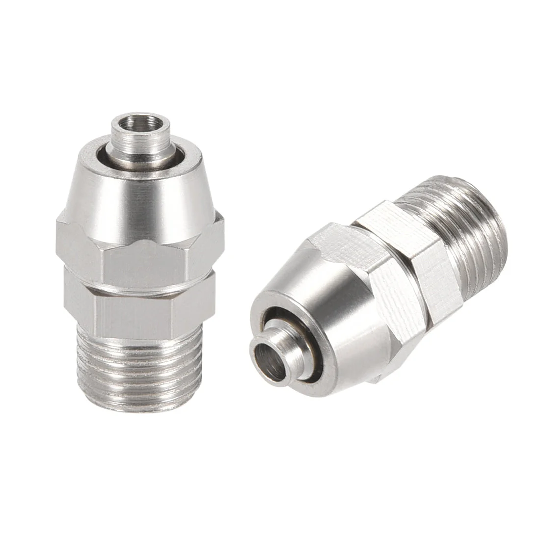 Reusable Fitting, 1/8" G Male x 13/64" Hose ID Quick Coupler Air Hose Plug 2pcs