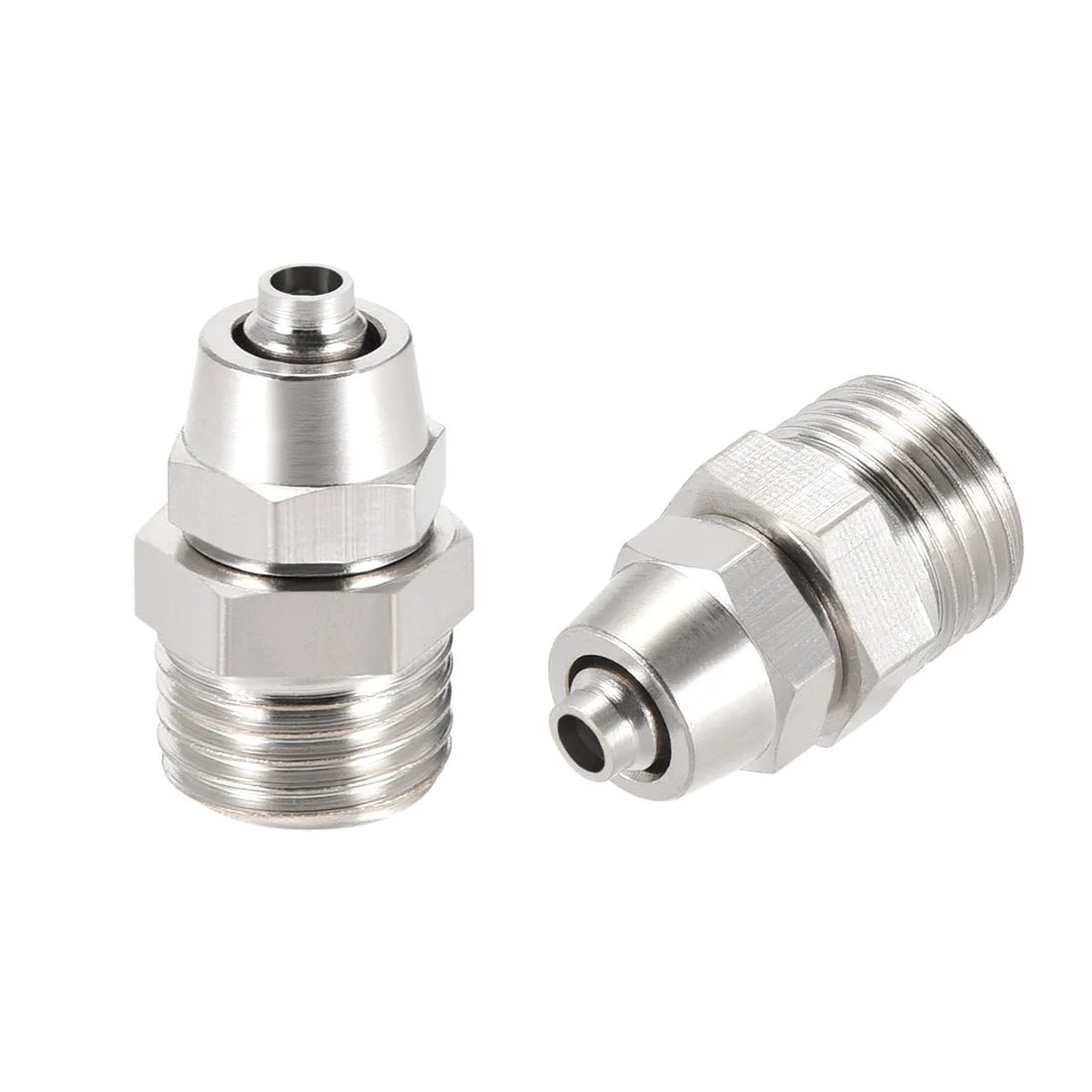 Reusable Fitting, 1/4" G Male x 13/64" Hose ID Quick Coupler Air Hose Plug 2pcs