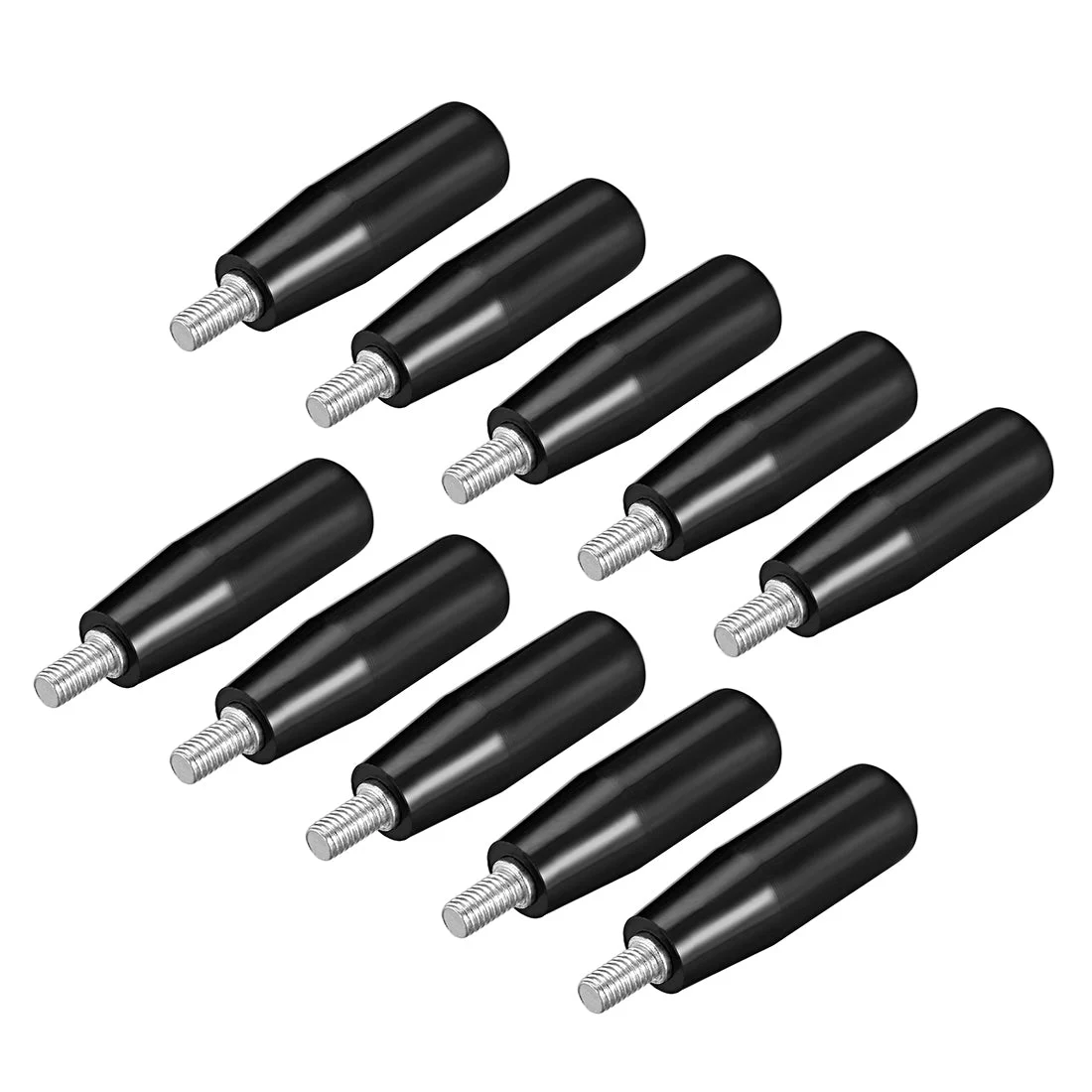 Uxcell 10 Pcs Revolving Handwheel Machine Handle M6 Male Threaded Stem for Milling Machine