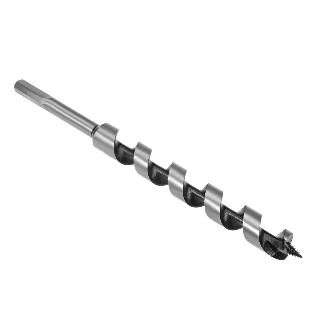 Uxcell Auger Drill Bit Wood Hex Shank 18mm Cutting Dia High Carbon Steel for Electric Bench Drill Woodworking Carpentry