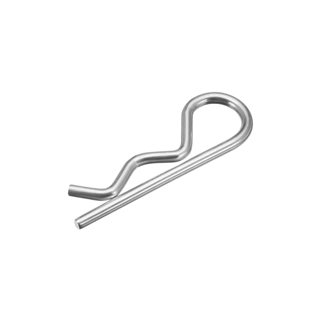 Clip Pins 1.8mm Wire Carbon Steel 32mm Length Trailer R Shaped Spring Cotter Tractor Mower Fastener Hardware Silver Tone 100pcs