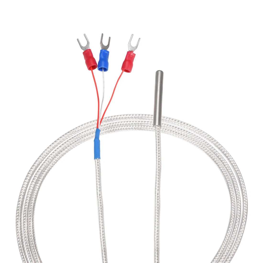 PT100 RTD Temperature Sensor Probe 3 Wires Cable Thermocouple Stainless Steel 300cm(9.8ft) (Temperature Rang: -50 to 200C)