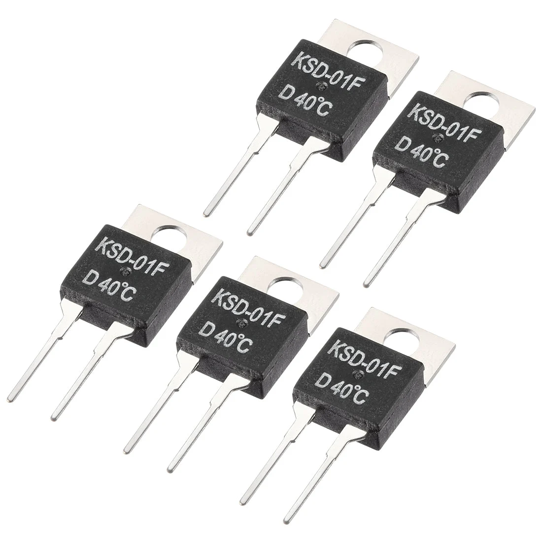 KSD-01F Thermostat, Temperature Controller 40℃ N.C Normal Close 5pcs