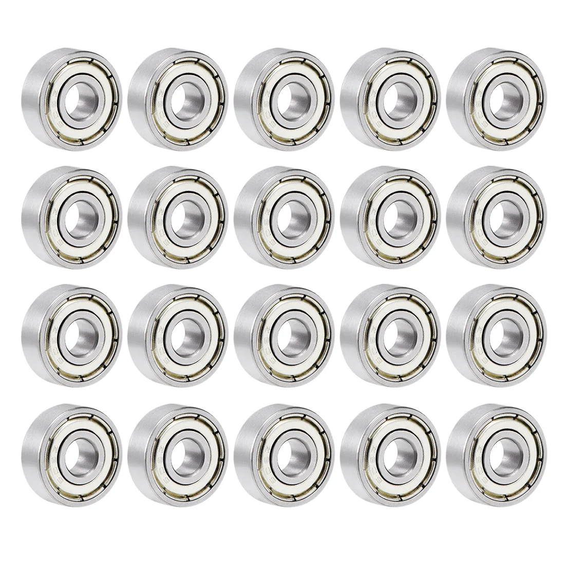 606ZZ Deep Groove Ball Bearing 6mmx17mmx6mm Double Sealed Chrome Bearings 20pcs