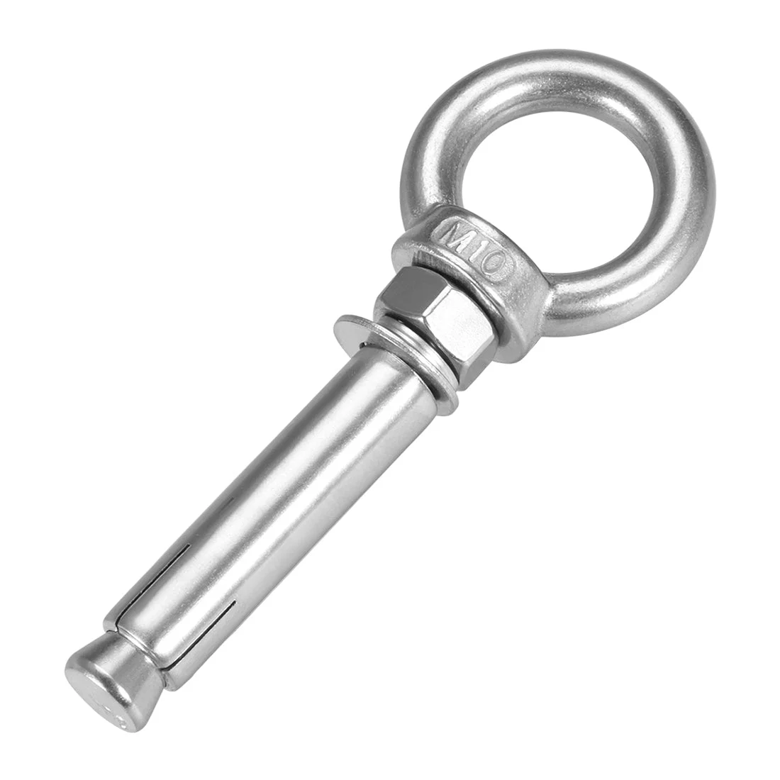 M10 x 80 Expansion Eyebolt Eye Nut Screw with Ring Anchor Raw Bolts 1 Pcs