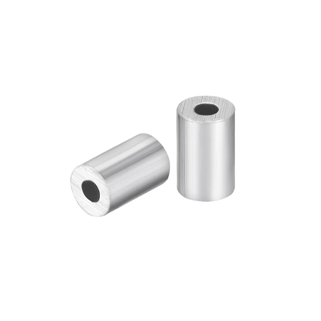 Aluminum Wire Rope Stop Sleeve Round Cable Ferrule Loop for 3/64" Wire Rope Pack of 50