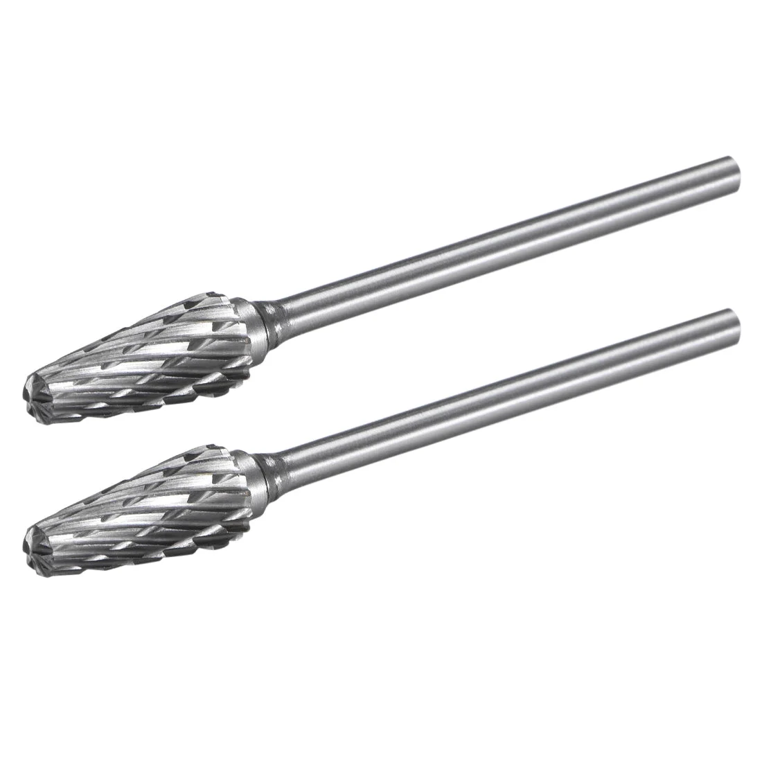 Tungsten Carbide Double Cut Rotary File Radius Cone Shape with 3/32" Shank 2pcs