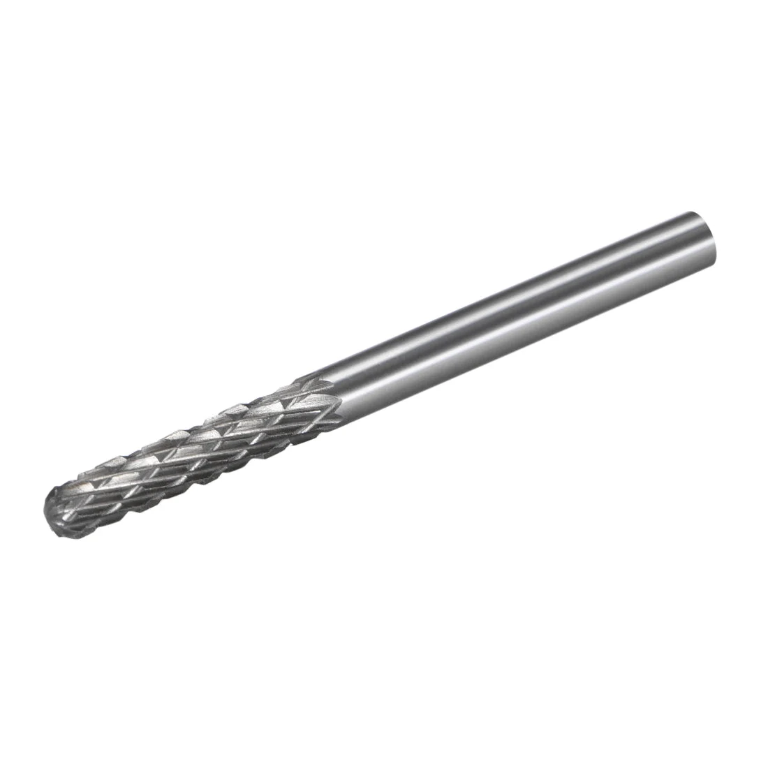 Double Cut Rotary Burrs File Cylinder Shape 1/8" Shank Dia and 1/8" Head Size