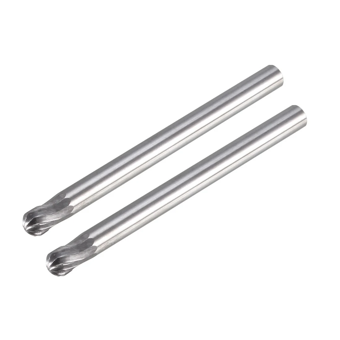 Single Cut Rotary Burrs Files Ball Shape with 1/8" Shank and 1/8" Head Size 2pcs