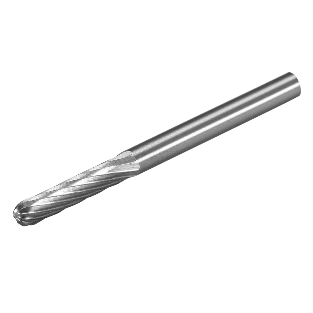 Single Cut Rotary Burrs Files Cylinder Shape with 1/8" Shank and 1/8" Head Size