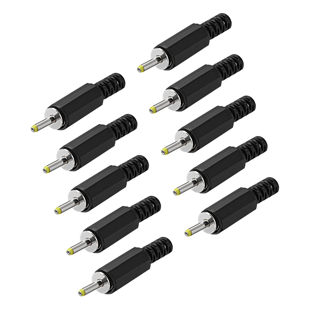 DC Male Connector 2.5mm x 0.7mm x 9mm Power Cable Jack Adapter Coupler 10Pcs
