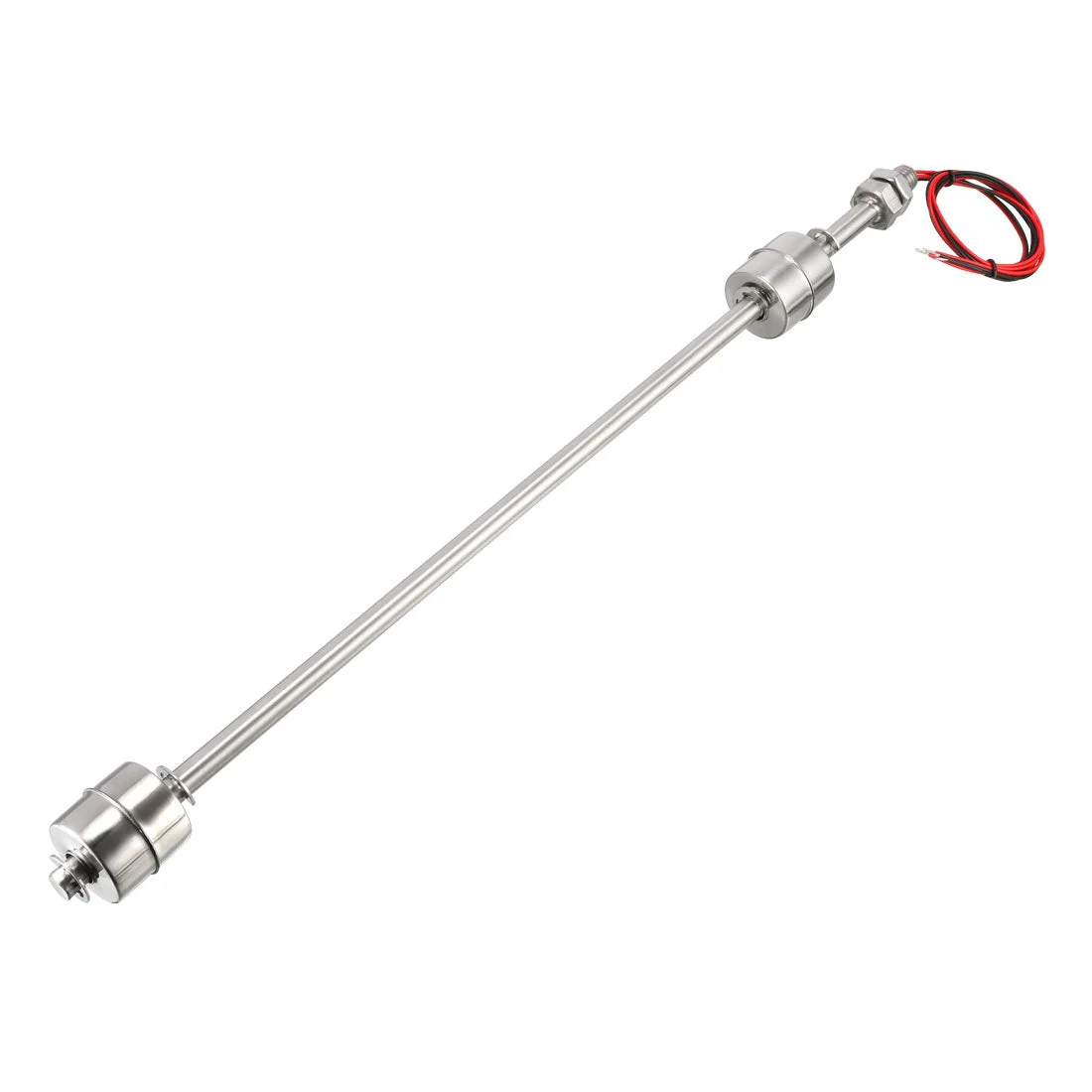 Stainless Steel Dual Ball Float Switch 370mm/14.57inch Tank Vertical Water Level Sensor