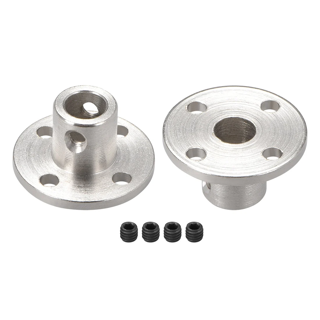 6.35mm Inner Dia H12*D10 Rigid Flange Coupling Motor Guide Shaft Coupler Motor Connector 2 PCS for DIY Parts