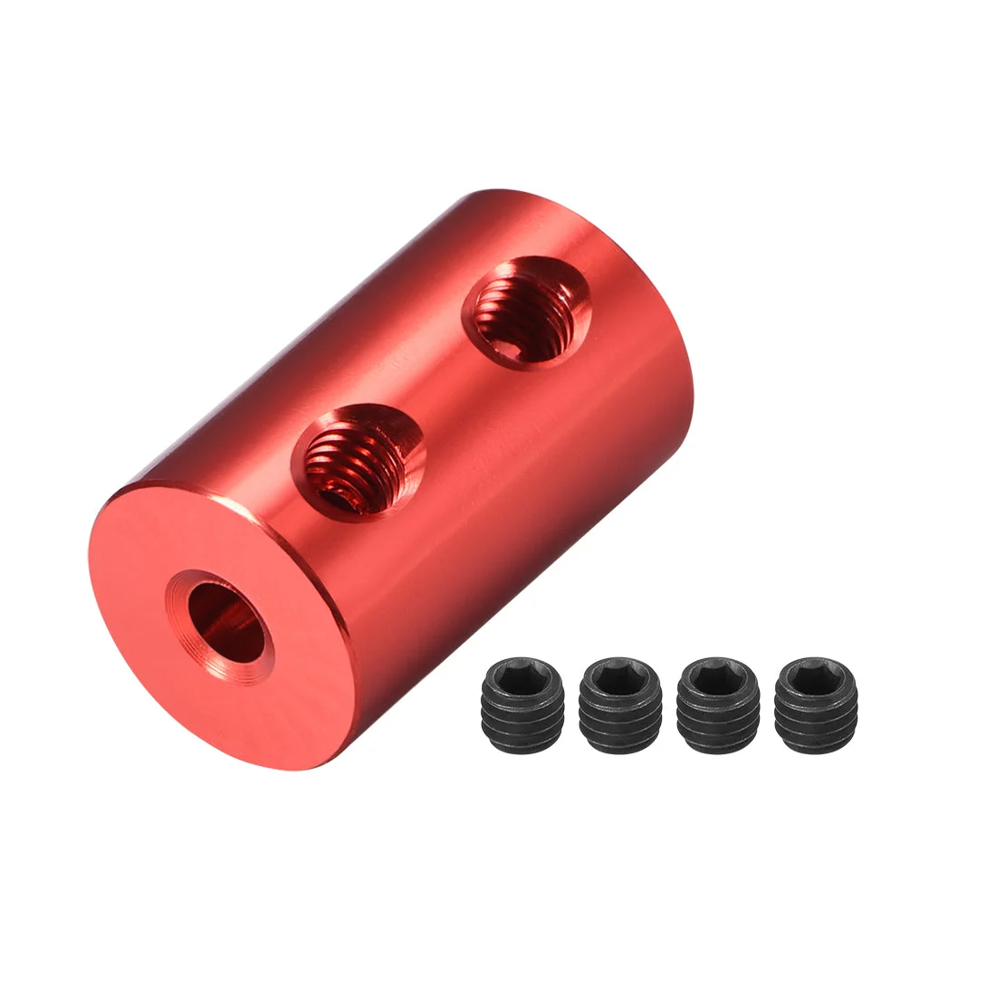 Shaft Coupling 3.17mm to 3.17mm Bore L20xD12 Robot Motor Wheel Rigid Coupler Red